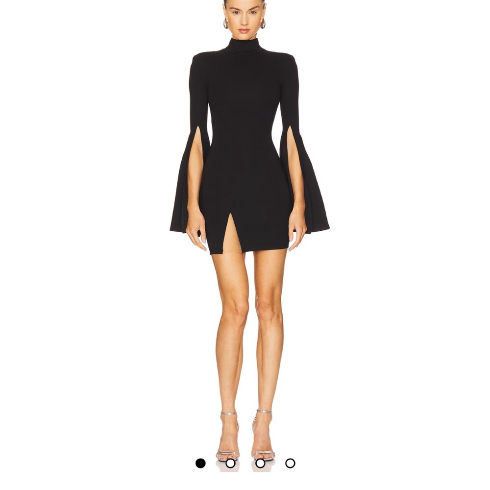 Michael Costello Black Long Sleeve Dress